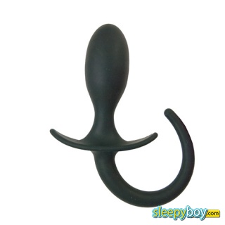 Ass Blaster Butt Plug With Tail Black