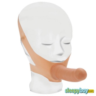 The Accommodator Face Strap On Dildo Flesh