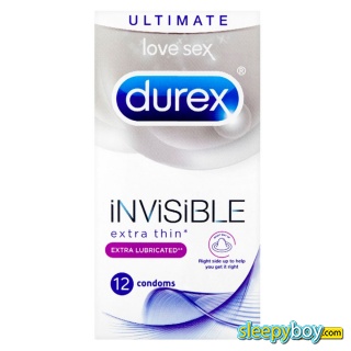Durex Invisible Extra Lubricated 12 Pack